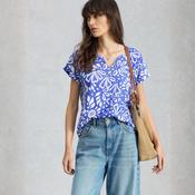 White Stuff Nelly Notch Bright Blue Top image