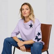 Rabe Lilac Sweater with Star &amp; Butterfly Appliques