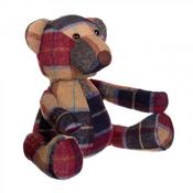 Tweed Red Teddy Doorstop image