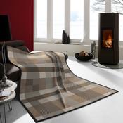 Wohndecke Cotton Herringbone Check Brown | 140x180cm image