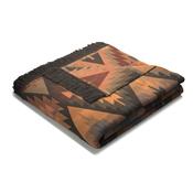 BD Wohndecke Cotton Charcoal/Orange Throw | 140x180