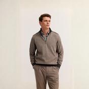 Bugatti Textured Cotton Half Zip