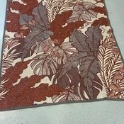Biederlack Tropical Leaf Burnt Orange Throw image