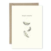 Feather Sympathy-The Paper Gull Card