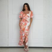 Girl In Mind Floral Print Ruched Midi Dress in Meath | GetLocal Ireland