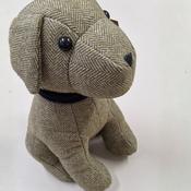 Donegal Herringbone Dog Door Stopper | Moss Green