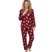 Indigo Sky Highland Cow Pyjama Set | Burgundy image