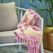 Isnel Throw Pink/Yellow Multi 160x130cm