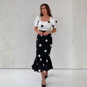 Girl In Mind Jennifer Contrast Spot Dress