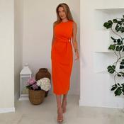 Girl In Mind Louisa Gold Buckle Wrap Dress