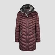Lebek Faux Fur Burgundy Jacket image