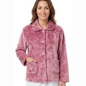 Marlon Fleece Button Bed Jacket
