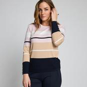Micha Ecovero Stripe Knit Jumper | Soft Pink image