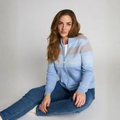 Micha  Border Knit Zip Cardigan image