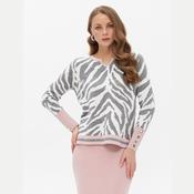 Passioni Grey Print Jumper image