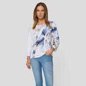 Rabe 3/4 Sleeve Cotton Jumper Blue