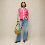 Sansa Colourblock Cardigan | Pink
