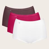 Sloggi Basic+ 3 Pack Maxi | White/Brown/Pink