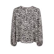 Tuzzi Animal Print Blouse With Sequence Detail on Sleeve image