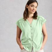 White Stuff Cotton Billie Shirt Mint image