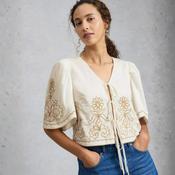 White Stuff Tie Front Top | Erin image