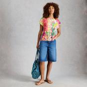White Stuff Woven Yellow Mix Tee image