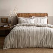 Yarn Dyed Thin Stripe Natural Duvet Set image