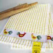 PoliDri Jaquard Hens Tea Towel