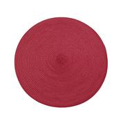 Walton &amp; Co Circular Ribbed Placemat | Red