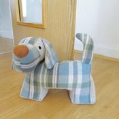 Lamont Green Tweed Dog Doorstop