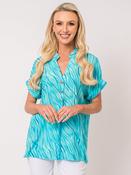 Half Sleeve Top - Aqua