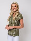 Cap Sleeve Blouse - Khaki image
