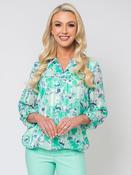 Stand Collar Blouse - Mint