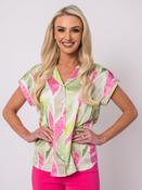 Half Sleeve Blouse - Pink Multi image