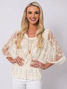 Lace Top - Ivory - One Size image