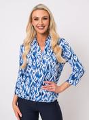 Revere Collar Top - Denim image