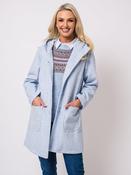 HERRINGBONE COAT - BLUE image