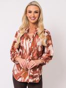 Print Blouse - Tan image