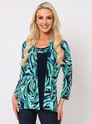 Insert Top - Jade/Navy image