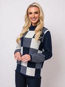 Squares Knit - Navy Multi image