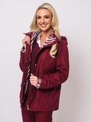 Detachable Hood Jacket - Berry image