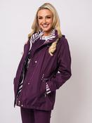 Detachable Hood Jacket - Mulberry image