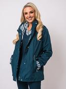 Detachable Hood Jacket - Peacock image