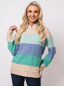 Panel Knit - Beige Multi image