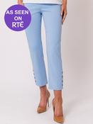 Button Crop Moda - Baby Blue