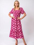 Tie Dress - Pink Multi image