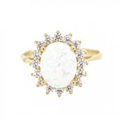 Gerry Browne Gold 9ct Opal Cluster Ring image