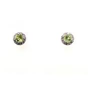 Gerry Browne Gold 9ct White Gold &amp; Peridot Earrings image