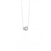 Absolute Silver Cz Interlocking Circle Pendant image