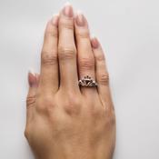 PURE Silver Birthstone January Claddagh Love Loyalty Friendship Ring image